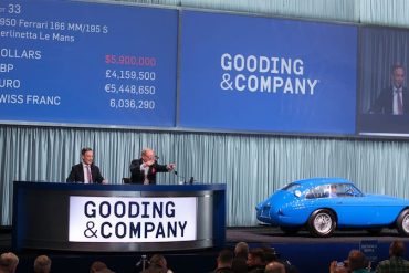 1950 Ferrari 166 MM/195 S Berlinetta Le Mans sold for $6,490,000