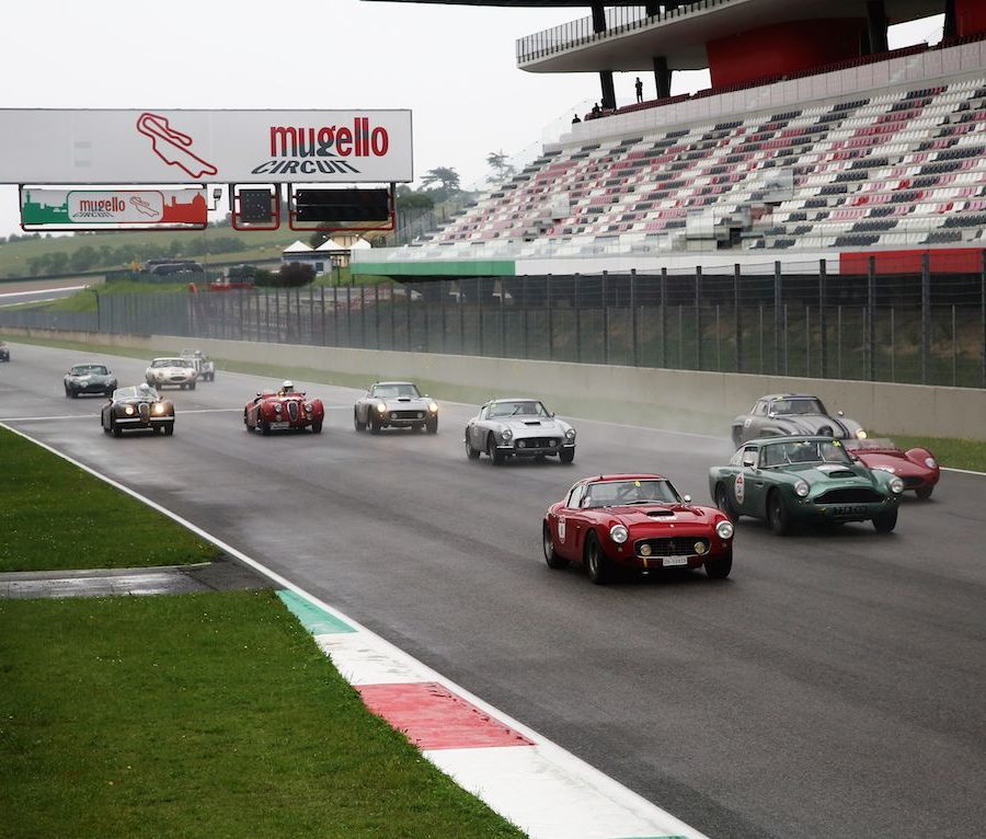 Full bore down the front straight at Mugello