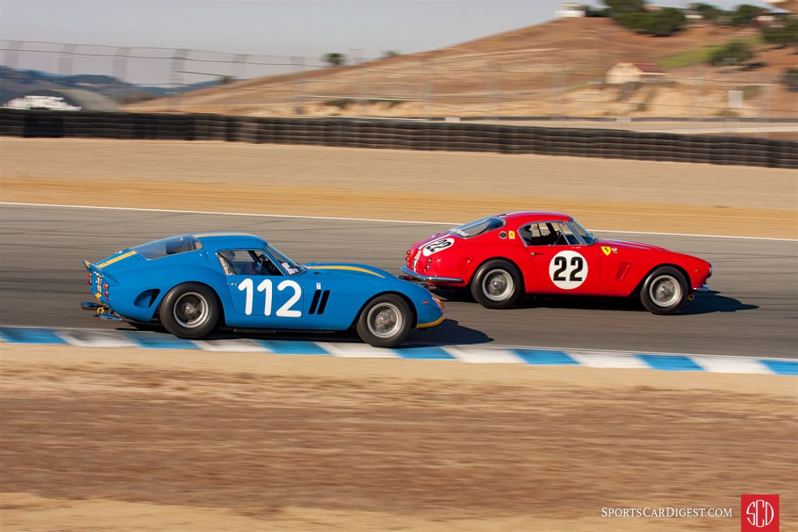 (L-R) Chris Cox - Ferrari 250 GTO, Robert Bodin - Ferrari 250 GT SWB Victor Varela