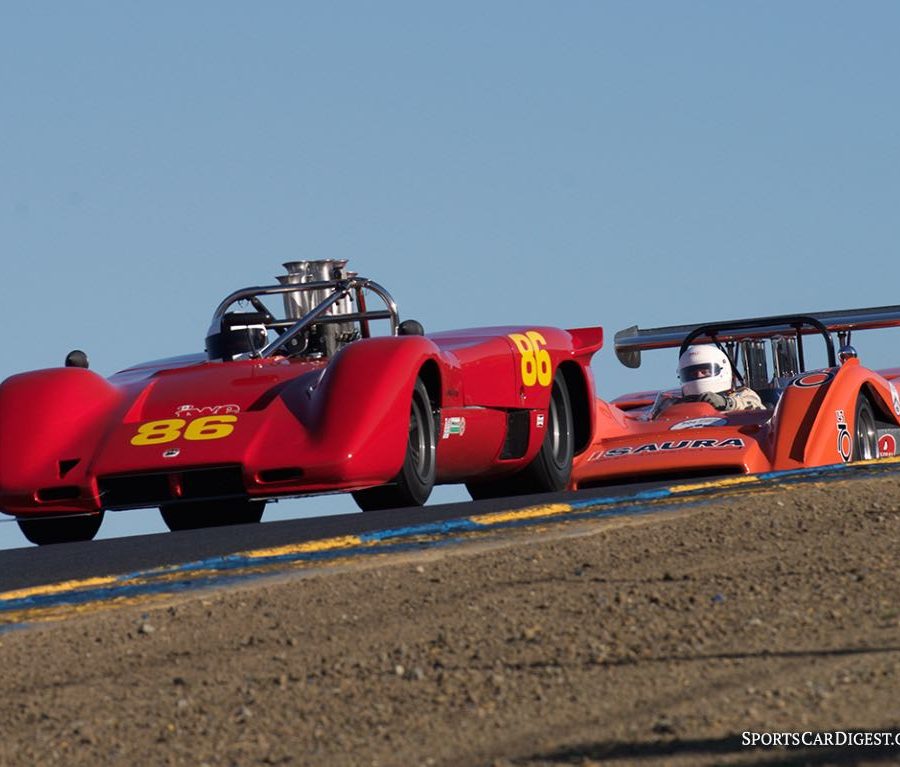 Big bangers  - Ian Wood's 1970 McLaren M12 and Nick Colonna's 1969 McLaren M8C. DennisGray