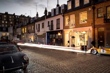 Fiskens storefront in Queens Gate Place Mews