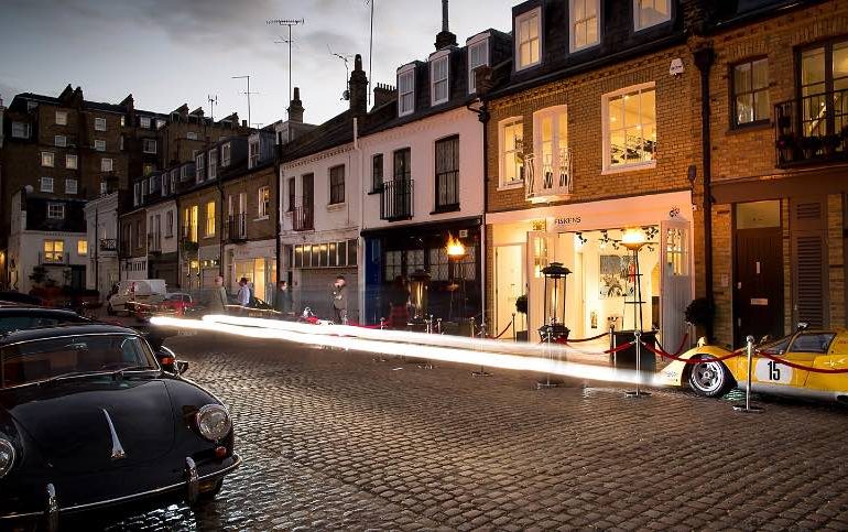 Fiskens storefront in Queens Gate Place Mews