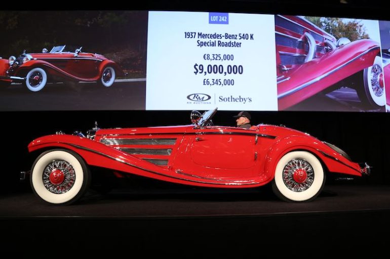 1937 Mercedes-Benz 540K Special Roadster Ben Majors ©2016 Courtesy of RM Sotheby's