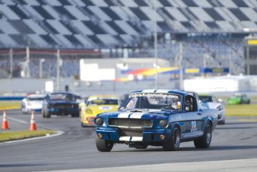 Russell Flynne looks solid in his 1966 Shelby GT350. 
Photo: Chuck Andersen