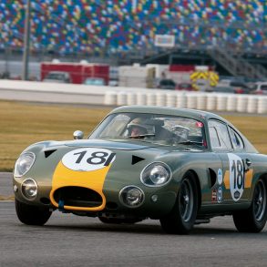 The 1963 Aston Martin DP214 of Robert Rawe. 
Photo: Chuck Andersen