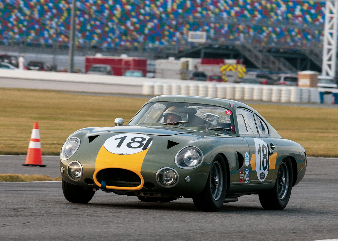 The 1963 Aston Martin DP214 of Robert Rawe. 
Photo: Chuck Andersen