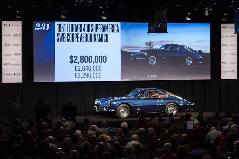 1961 Ferrari 400 Superamerica SWB Coupe Aerodinamico Patrick Ernzen (c) 2017 Courtesy RM Sotheby's