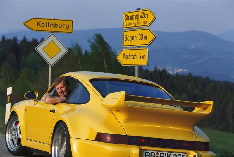 Walter Rohrl in a Porsche 911 Carrera RS 3.8