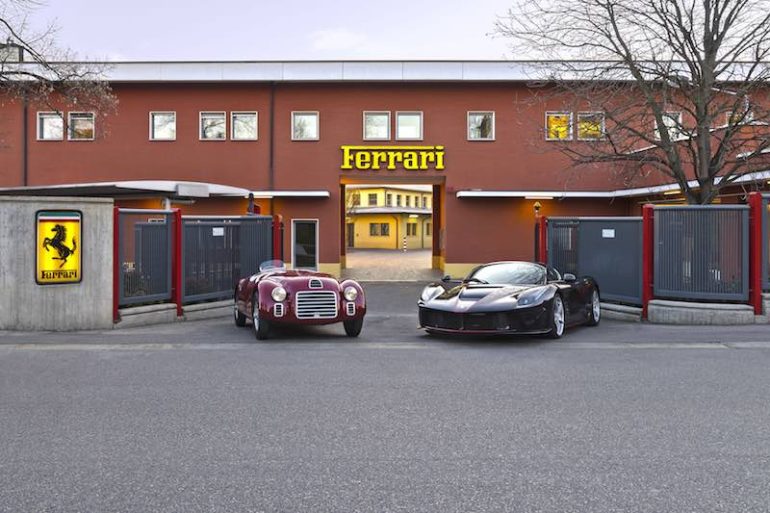 1947 Ferrari 125 S and 2017 Ferrari LaFerrari Aperta