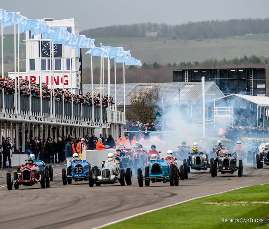 Start of the Varzi Trophy at the Goodwood Members Meeting 2017