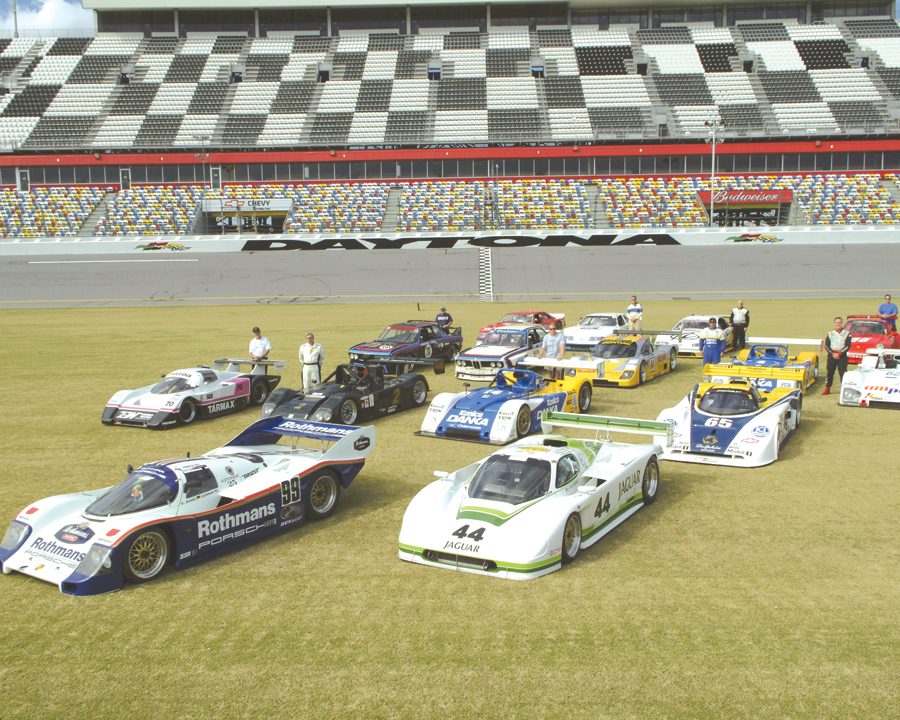 Legends of IMSA displayed on the dogleg infield.
Photo: Chuck Andersen