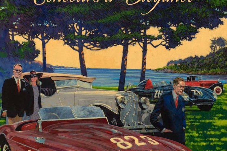 2017 Pebble Beach Concours Poster Art