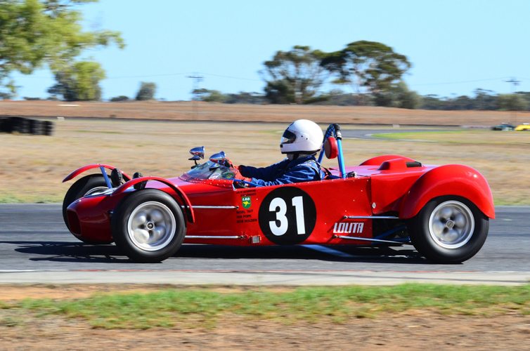 Nigel Tait in the lovely ex-Ian Pope Lolita Mk1 competing in Regularity.