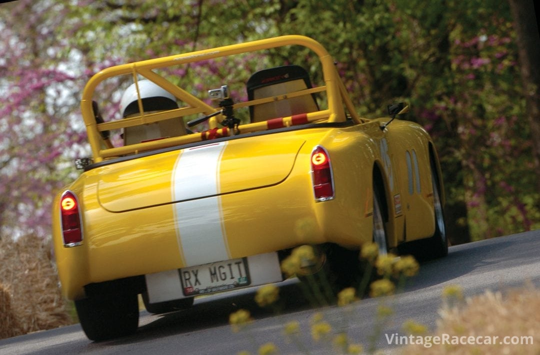 A 1976 MG Midget takes the hill.Photo: Michael Casey-DiPleco 