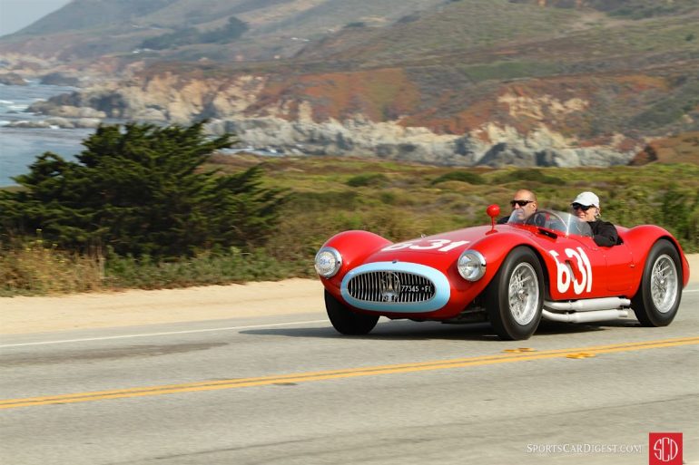 1955 Maserati A6GCS Frua Spyder first raced in the 1955 Mille Miglia, where it finished in twelfth place overall and third in class