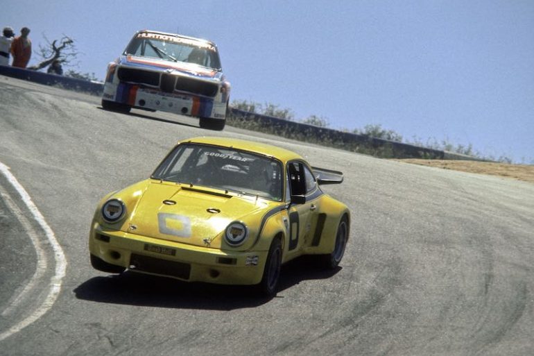 IMSA Porsche 911 Carrera RSR and BMW CLS at Laguna Seca