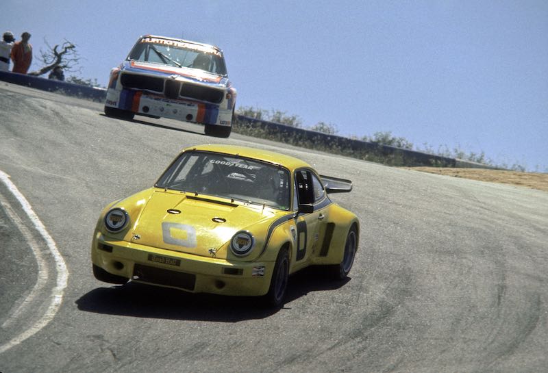 IMSA Porsche 911 Carrera RSR and BMW CLS at Laguna Seca