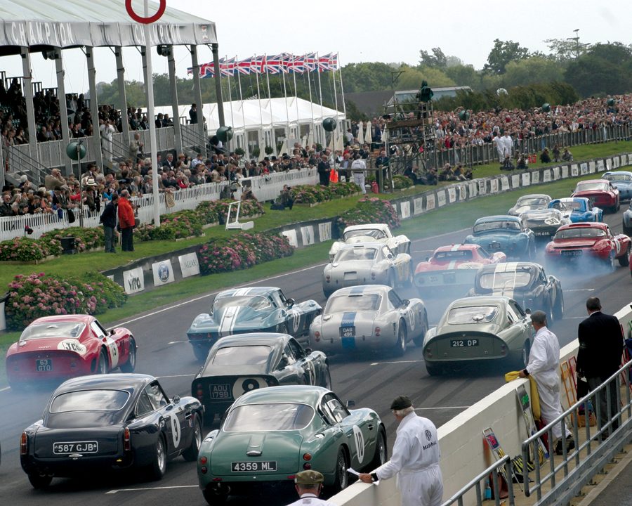 Action-packed RAC TT Celebration race gets underway. 
Photo: Keith Booker