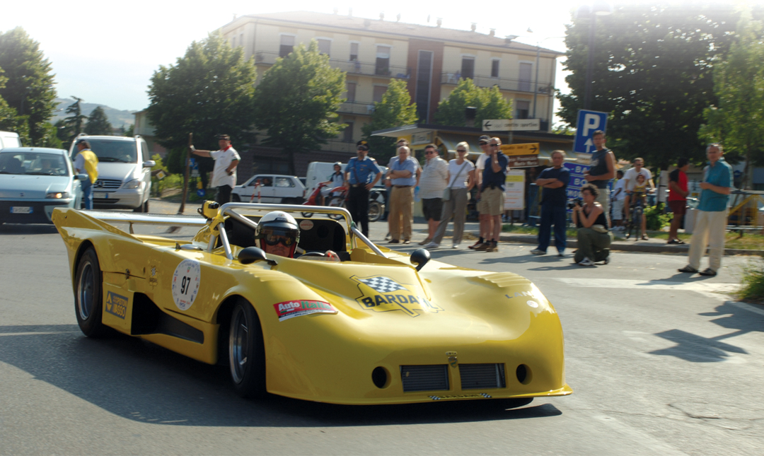 Ed McDonough in the Tecno-powered Lola T290.
Photo: Peter Collins