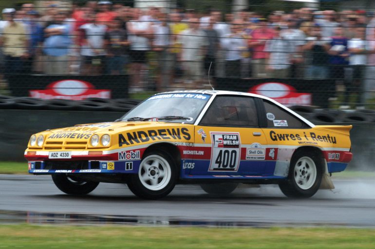 Russell Brookes and the Opel Manta 400.