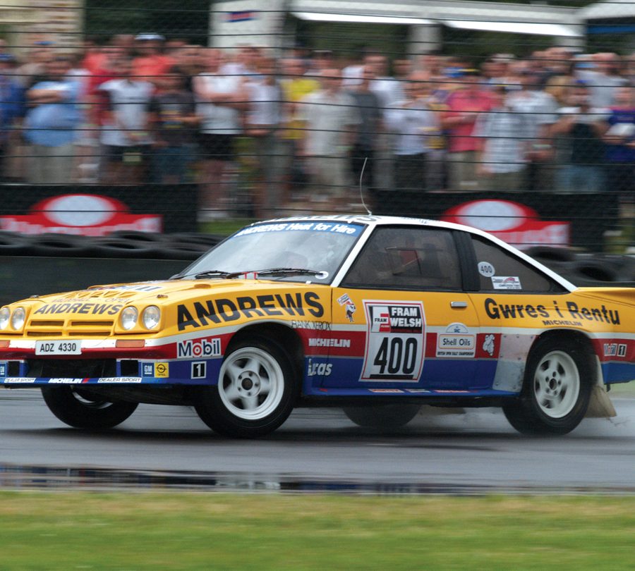 Russell Brookes and the Opel Manta 400.