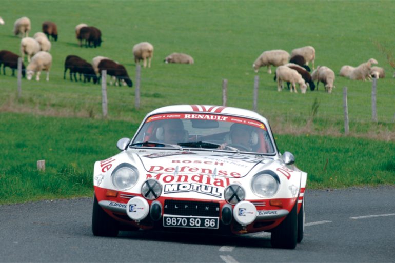 Eventual winner, Rally legend Jean Ragnotti, in hs Alpine.
Photo: Peter Collins