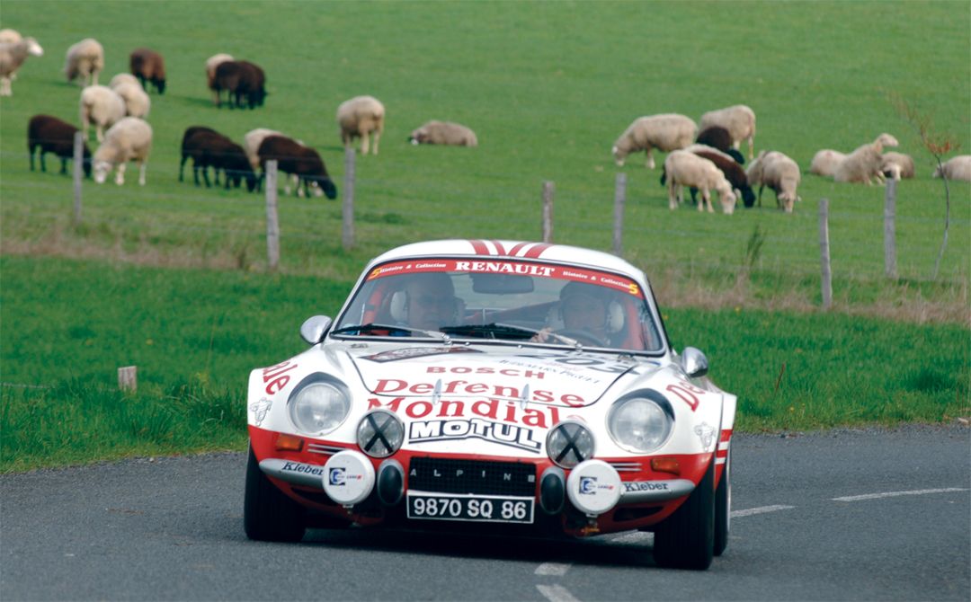 Eventual winner, Rally legend Jean Ragnotti, in hs Alpine.
Photo: Peter Collins