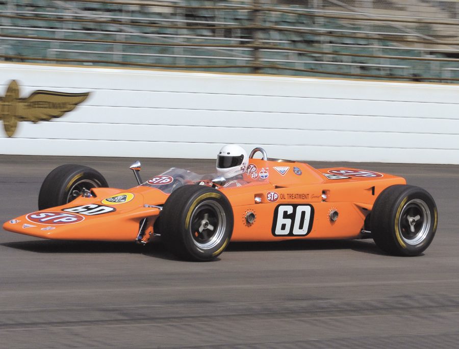 A 1968 Lotus Turbine replica drven by Bruce Linsmeyer.
Photo: Jim Hatfield