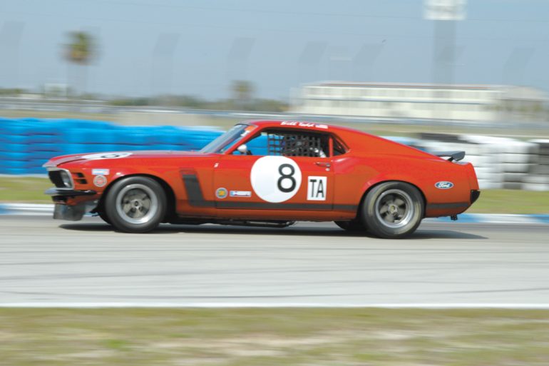 Bill Todd at the wheel of his 1969 Boss 302 Mustang.
Photo: Chuck Andersen