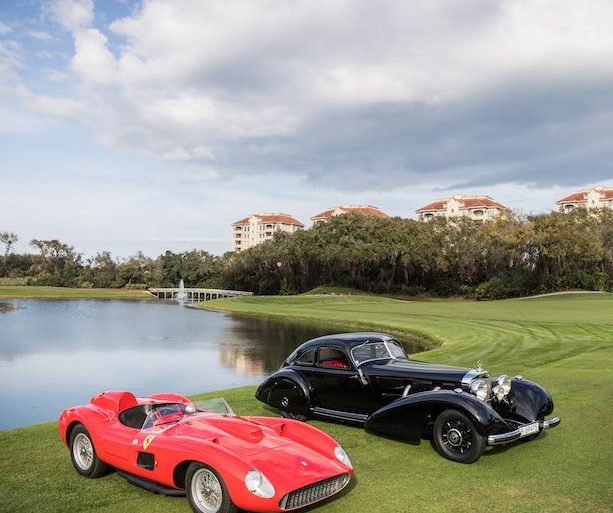 1957 Ferrari 335 S and 1938 Mercedes-Benz 540K Autobahn-Kurier Deremer Studios LLC