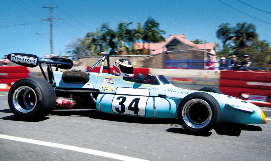 Andrew Fellowes showing how it's done in his 1971 Brabham BT36.