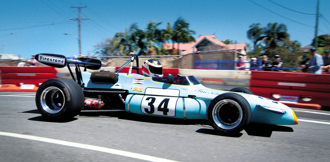 Andrew Fellowes showing how it's done in his 1971 Brabham BT36.