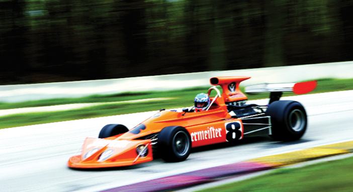 The 1974 March 741 F1 car of Deane Tank. 
Photo: Mark Scheuern