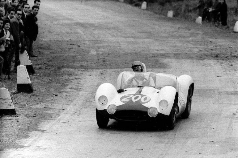 Nino Vaccarella in action with the Maserati Tipo 61 Birdcage for Scuderia Camoradi (credit: Bernard Cahier) Bernard Cahier