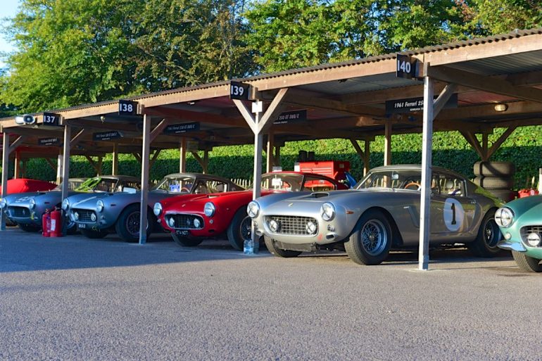 Ferrari 250 GT SWB Berlinetta paddock