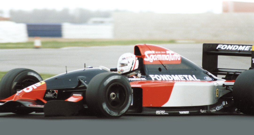 Gabriele Tarquini tests the AGS at Silverstone in 1991.
Photo: Peter Collins