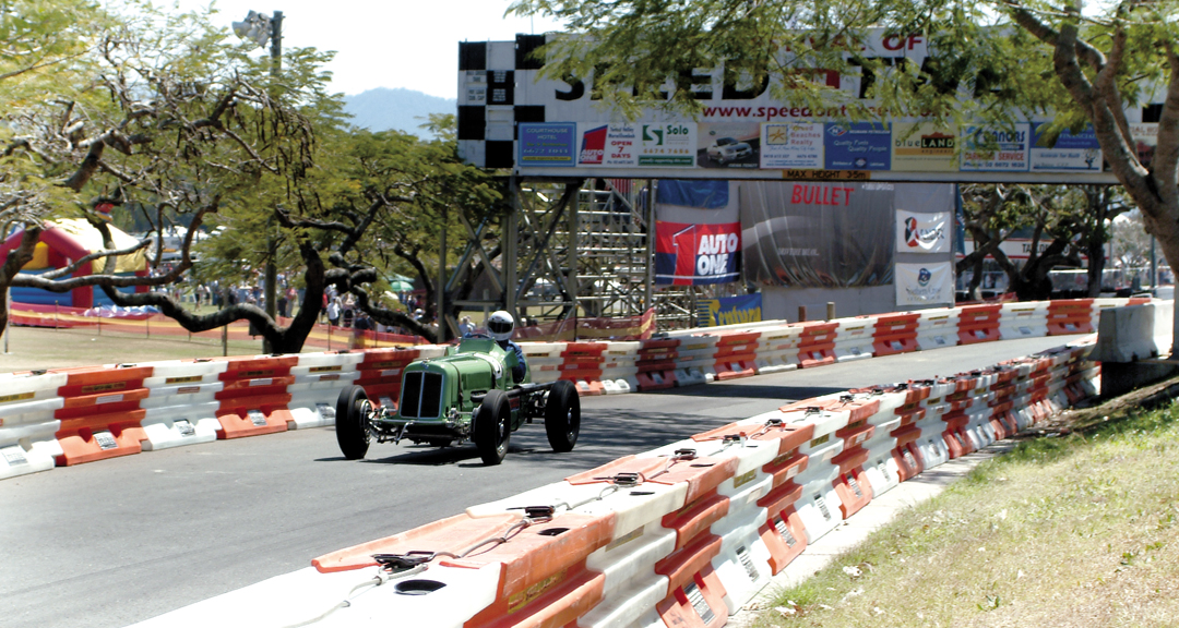 American Dean Butler at the wheel of his 1934 ERA R1A.
Photo: Justin Ealand