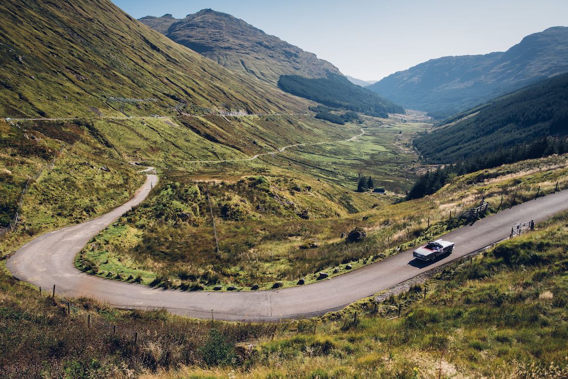 Maserati International Rally 2019 - Maserati 3500 GT Spider on the Rest and Be Thankful Hill Climb