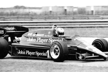 Active Suspension is tested for the first time on a Lotus 92 (1982).