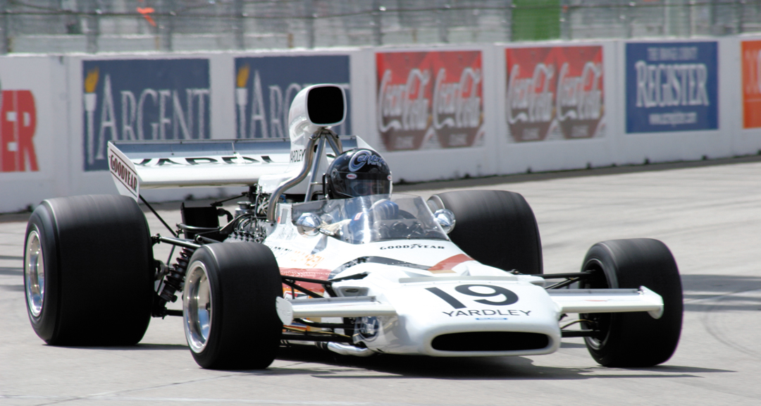 The 2nd place ex-Revson McLaren M19 of Dino Crescentini.
Photo: Cheryl A. Jones