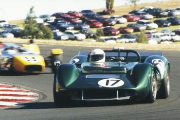 Heydays of the 1960s Ð Keith Berryman in his 1967 Matich SR3.
Photo: Steve Oom