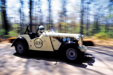 Dan Leonard and his 1953 MG-TD.
Photo: jay Texter