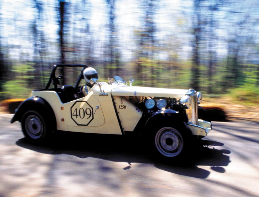 Dan Leonard and his 1953 MG-TD.
Photo: jay Texter