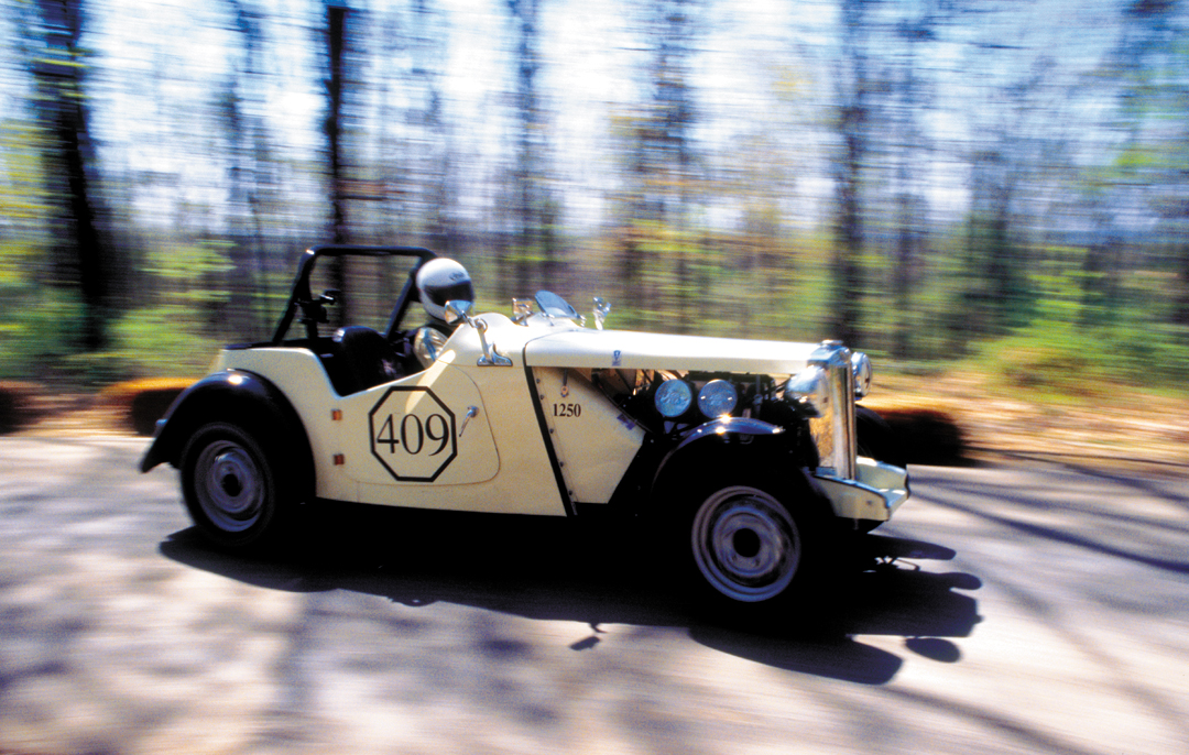 Dan Leonard and his 1953 MG-TD.
Photo: jay Texter