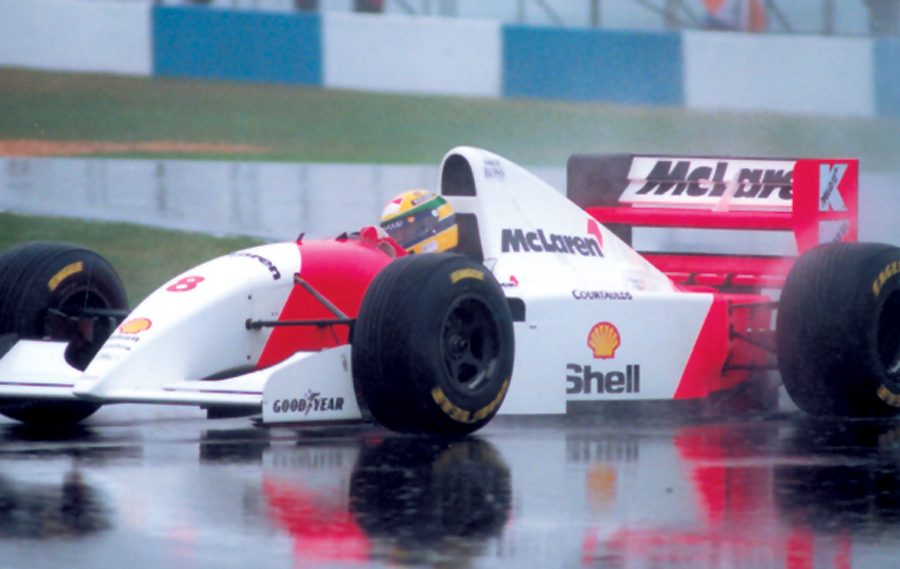 McLaren announces that it has signed Ayrton Senna away from Lotus (1987).