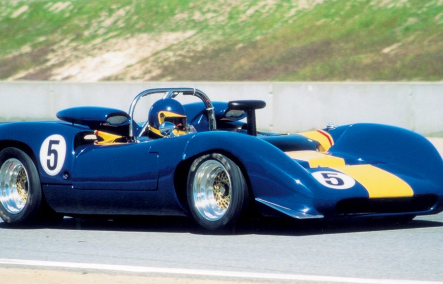 Jim Gallucci behind the wheel of his 1966 Lola T-70.Photo: Casey Annis