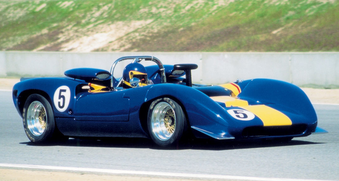 Jim Gallucci behind the wheel of his 1966 Lola T-70.Photo: Casey Annis