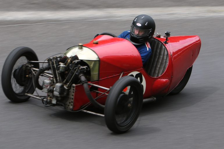 A STUDY OF CONCENTRATION - SANDFORD ANDREWS INHIS 1926 MORGAN AERO. Picasa