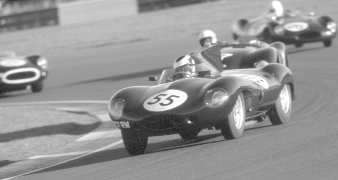 Ben Eastwick in his 1955 Jaguar D-Type.
Photo: Classic Images