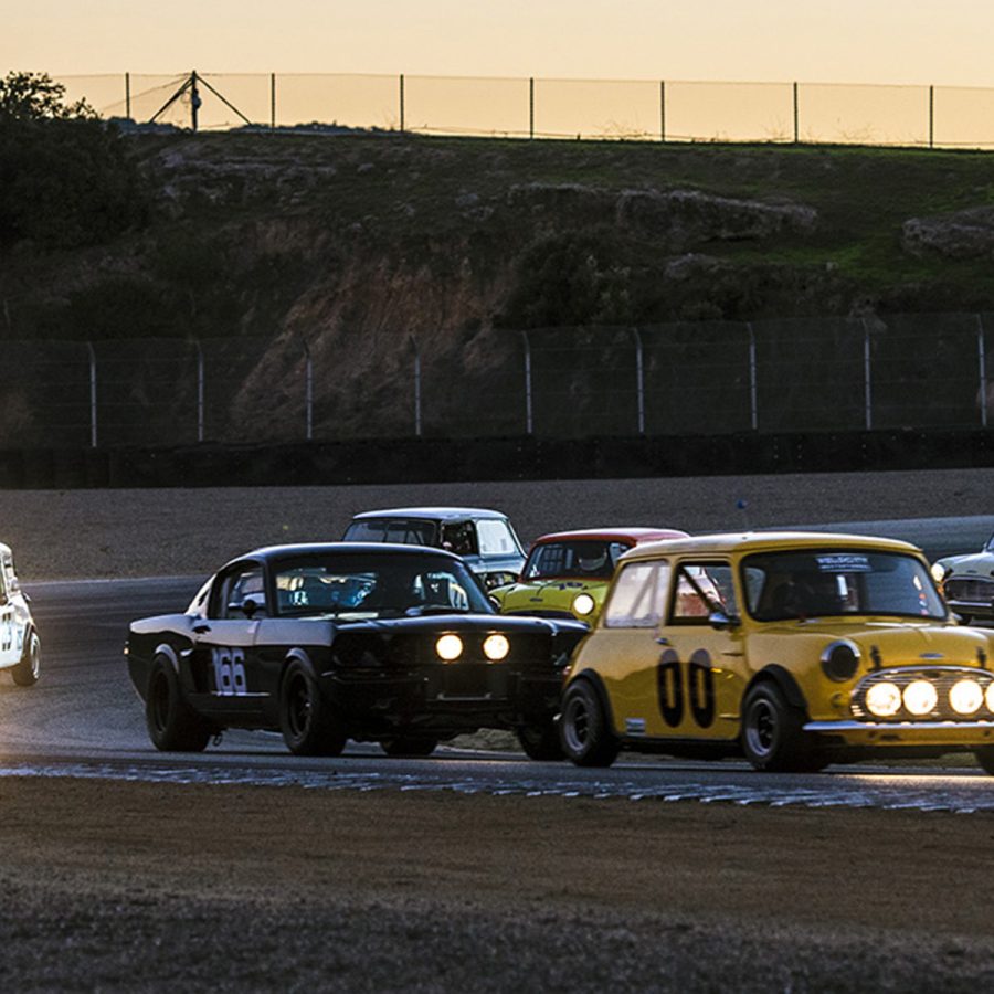 Mini vs Mustang race Copyright Bill Wagenblatt